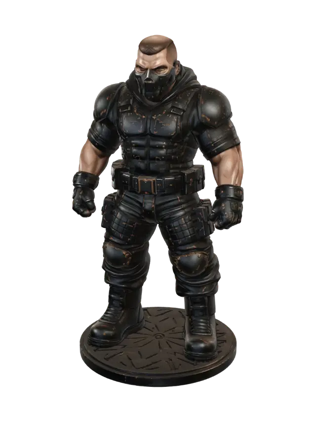 Gamer Titans Special Edition Body 3D model, vytvořený pomocí AI