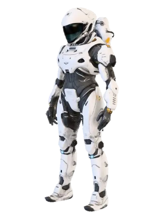 Futuristic Exosuit - Tech-3D-Modell, KI-generiert