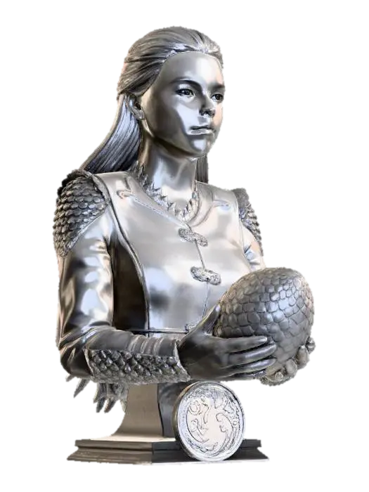 Dragon Egg Keeper 3D model, vytvořený pomocí AI