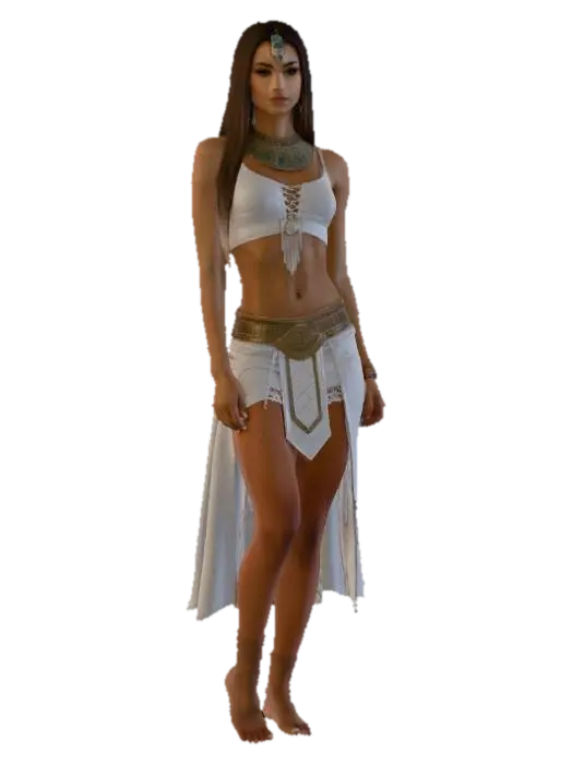 beauty in Egypt 3D model, vytvořený pomocí AI