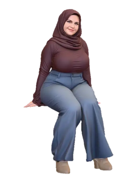 a Woman in a Brown Hijab - Culture 3D model, AI generated