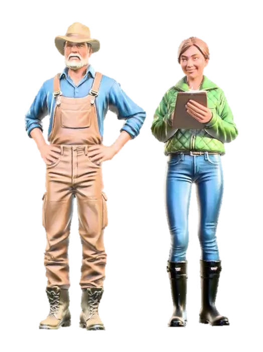 Bauer sucht Frau - Romance 3D model, vytvořený pomocí AI
