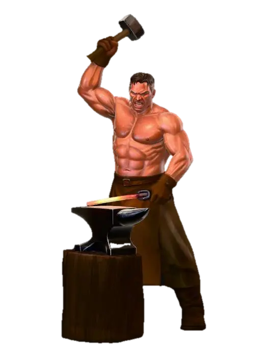 Modello 3D Fury of the Forge - Smith, generato dall’IA