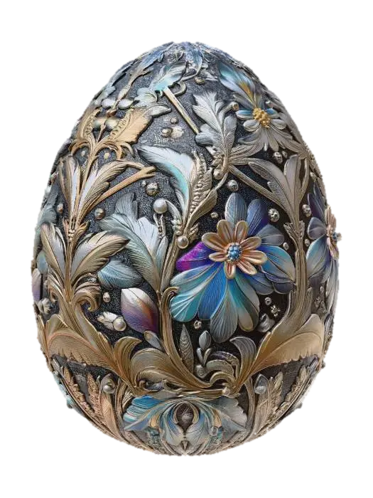 3D model for Gilded Floral Egg, #EasterEgg2026#