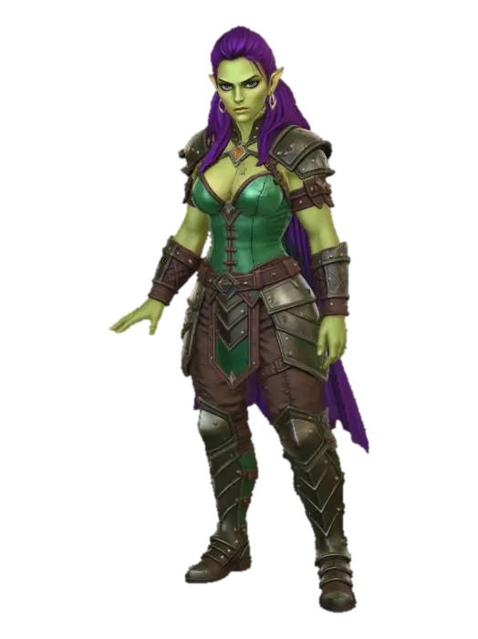 3D model for half orc peaceful