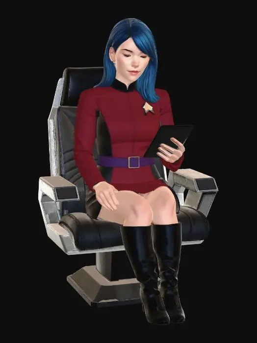 3D model for Bridge Officer with Tablet