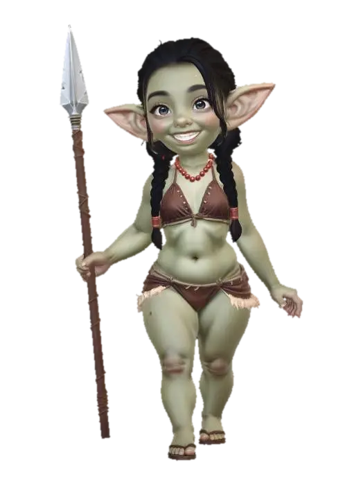 Jungle Elf Scout 3D model, vytvořený pomocí AI