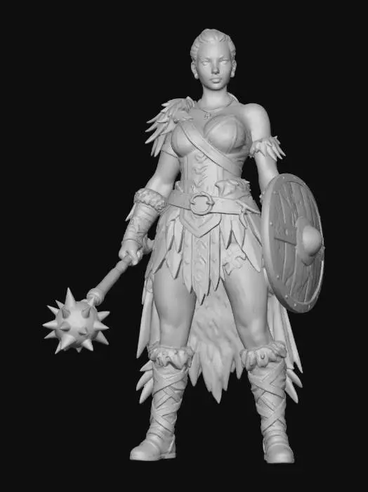 3D model for Shieldmaiden of the North