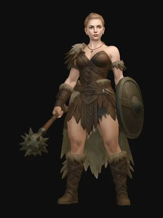 3D model for Shieldmaiden of the North