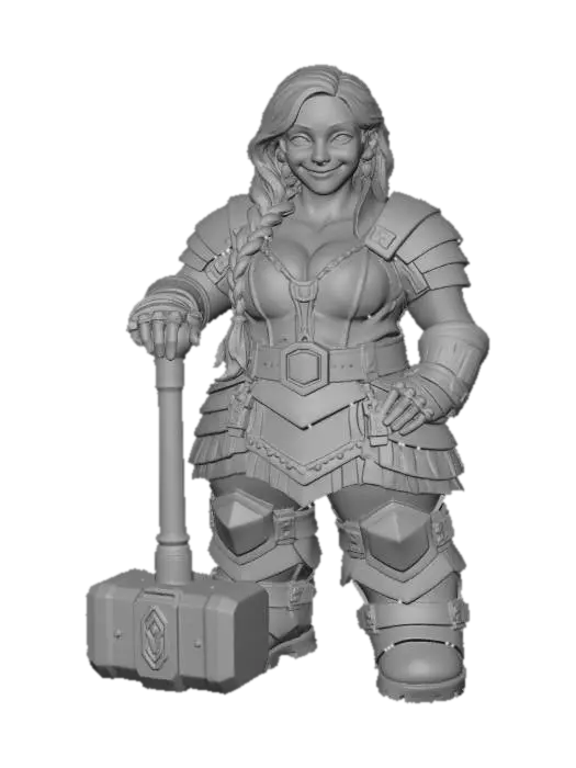 3D model for Scarlet Shieldmaiden