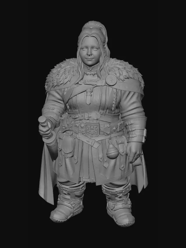 3D model for Emberhall Shieldmaiden