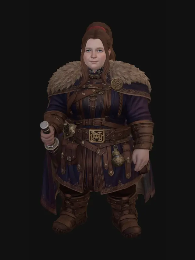 3D model for Emberhall Shieldmaiden