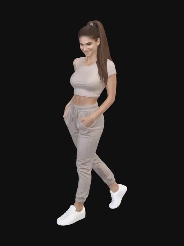 3D model for Beige Athleisure Moment