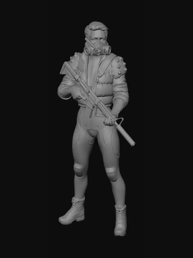 3D model for Gas Mask Operator