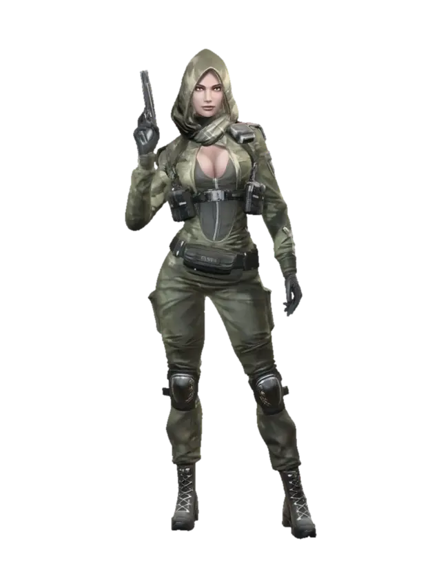 Verdant Shadow Operator 3D-model, gegenereerd door AI