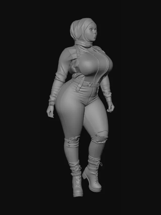 3D model for Taupe Armor Ensemble