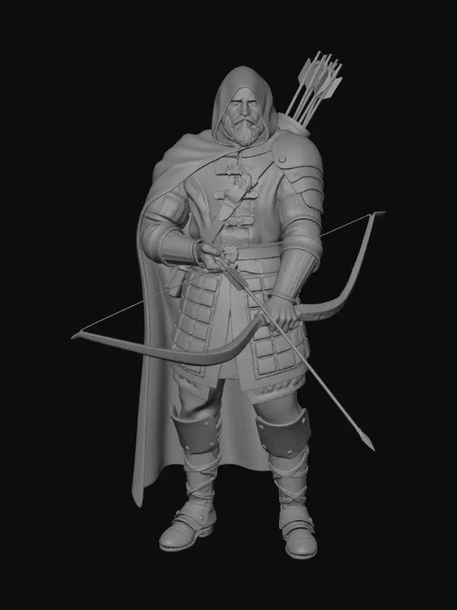 3D model for The Hooded Archer