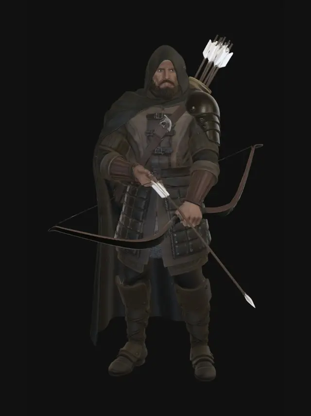 3D model for The Hooded Archer