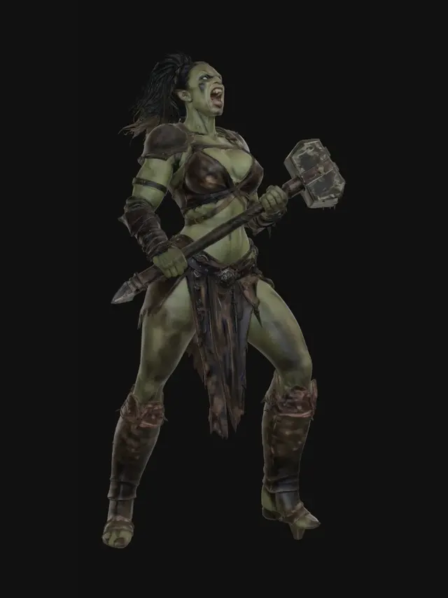 3D model for Hammer of the Green Horde