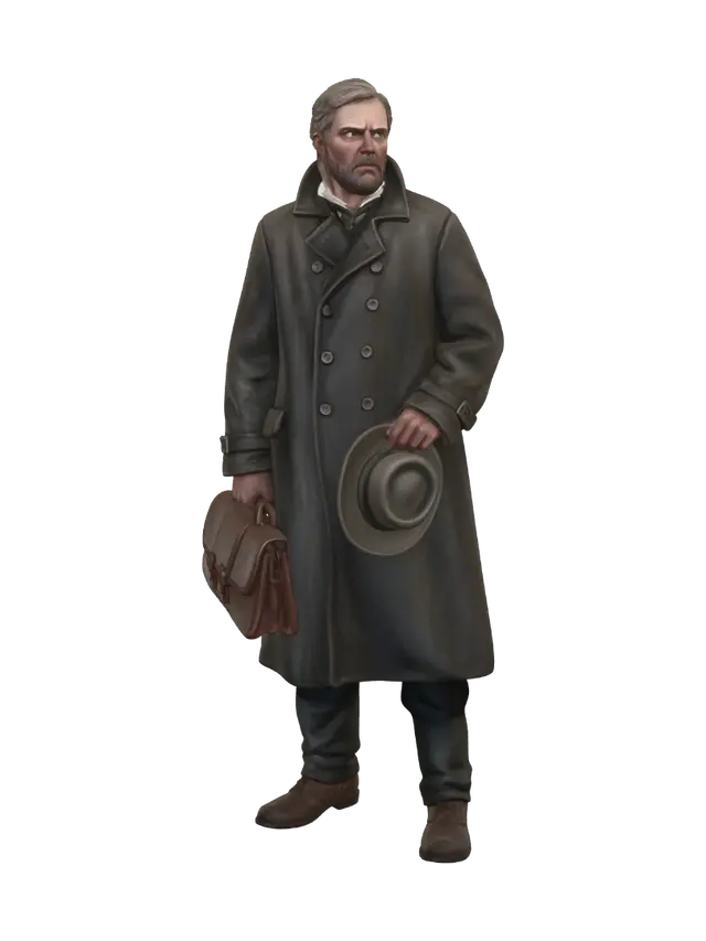 Dockyard Stranger - Ragged 3D model, vytvořený pomocí AI