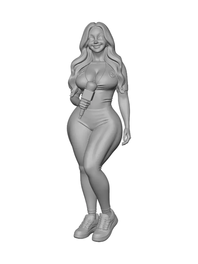 3D model for Brazilian Soccer Presenter in Yellow