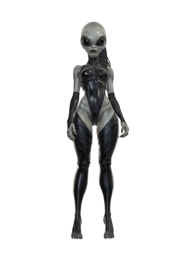 Alien 049 - Constellation 3D model, vytvořený pomocí AI