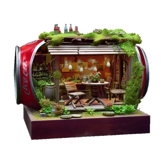 3D model for Coca-Cola Can - Tiny Café Inside