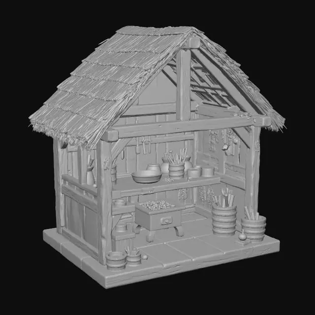 3D model for woodworking shop