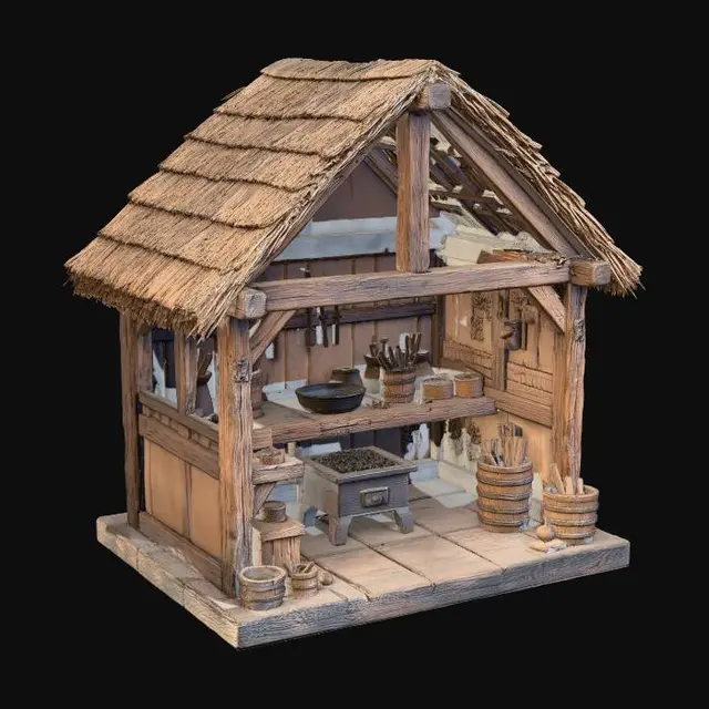 3D model for woodworking shop