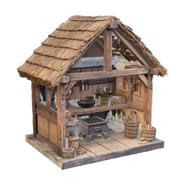 3D model for woodworking shop