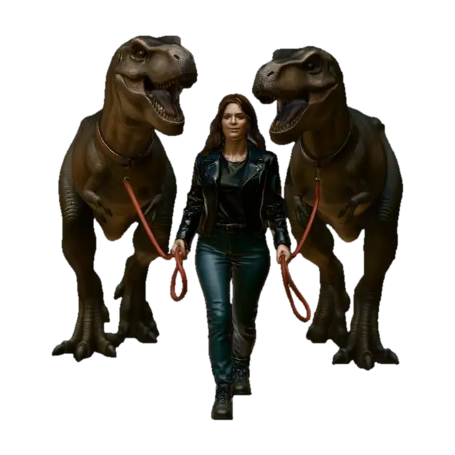 Model 3D dog walking - Walker, dijana oleh AI