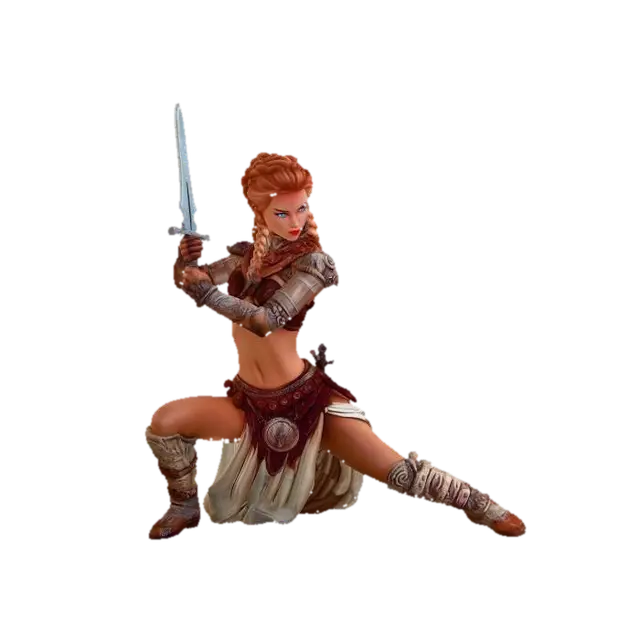 Desert Warrior - Deserted 3D model, vytvořený pomocí AI