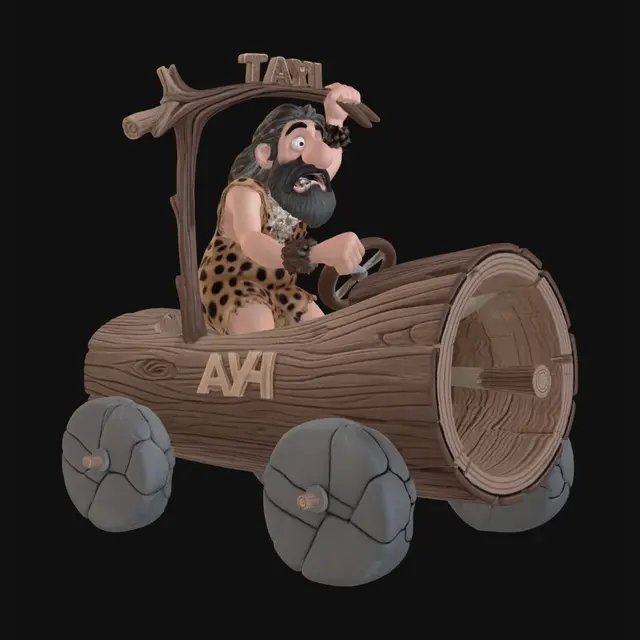 3D model for Caveman Taxi