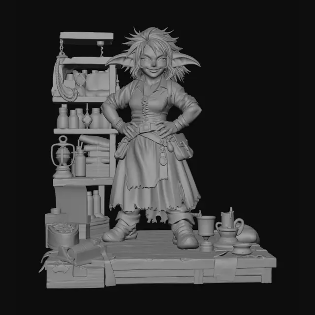 3D model for Goblina the Tinkerer