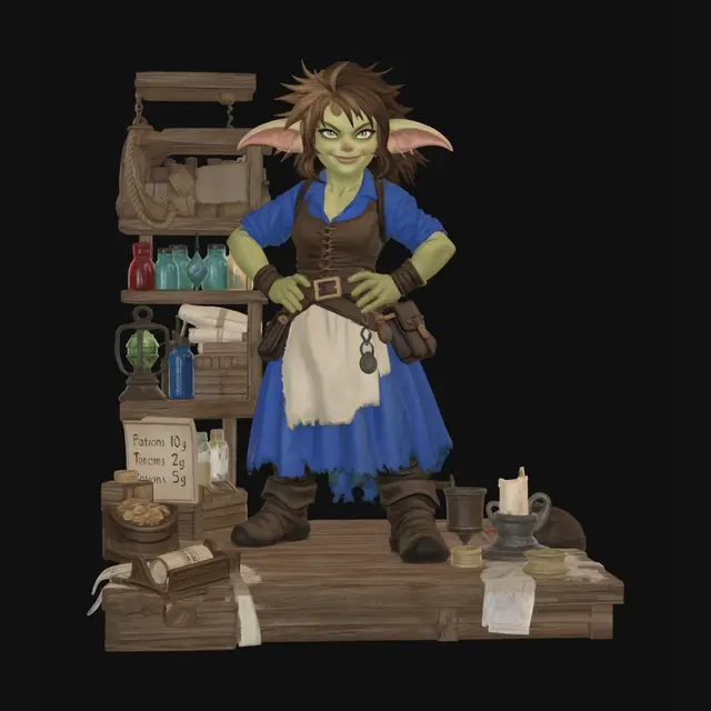 3D model for Goblina the Tinkerer