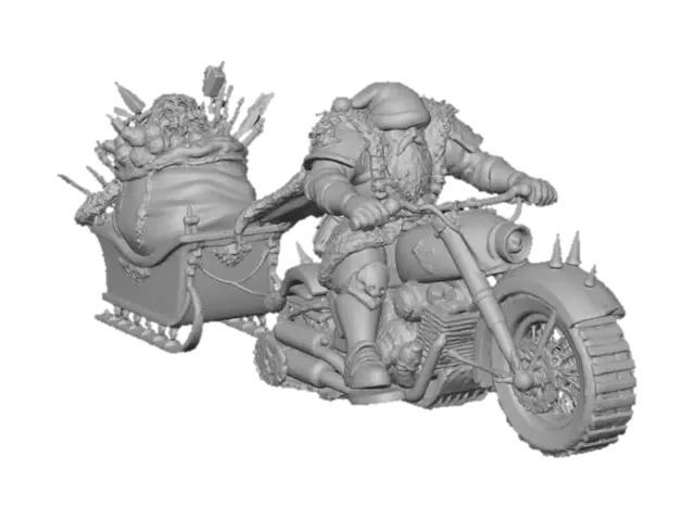 3D model for Santa's Steel Sleigh, #Christmas2025#