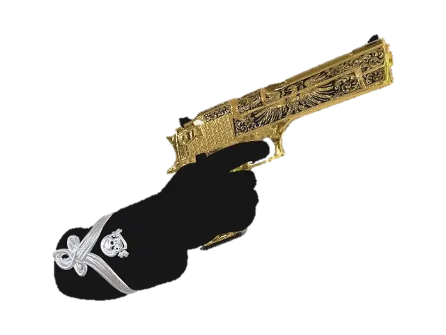 Gilded Vengeance - Deserteagle 3D model, vytvořený pomocí AI