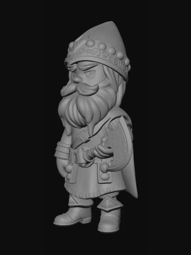 3D model for small gimli that I can place on a catan board