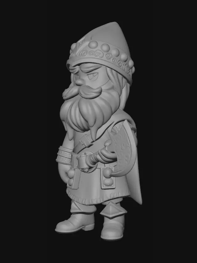 3D model for small gimli that I can place on a catan board