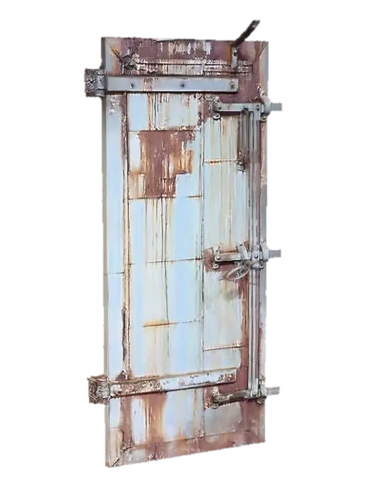 Rusty Workshop Door 3D-model, gegenereerd door AI