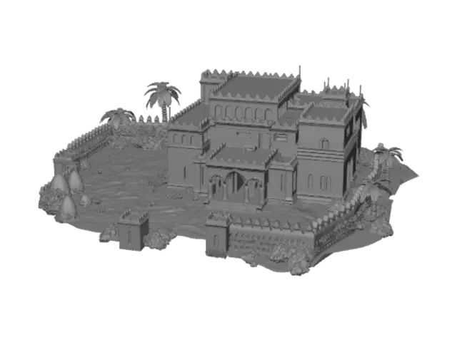 3D model for Desert Fortress