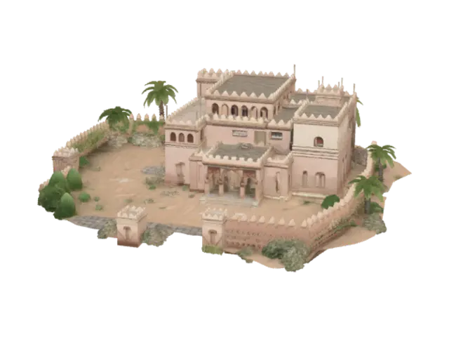 3D model for Desert Fortress