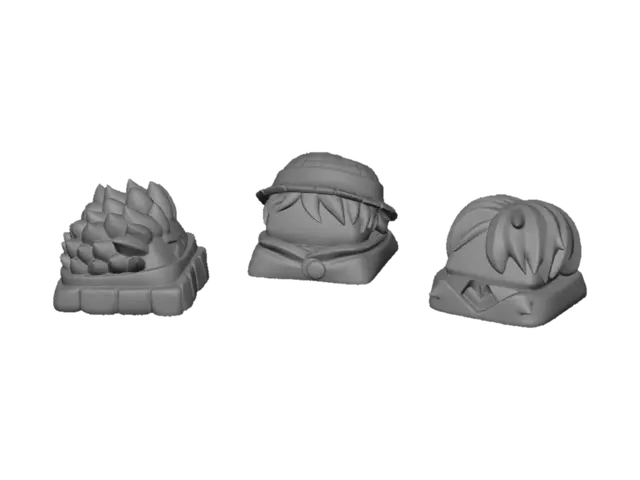 3D model for Straw Hat Trio