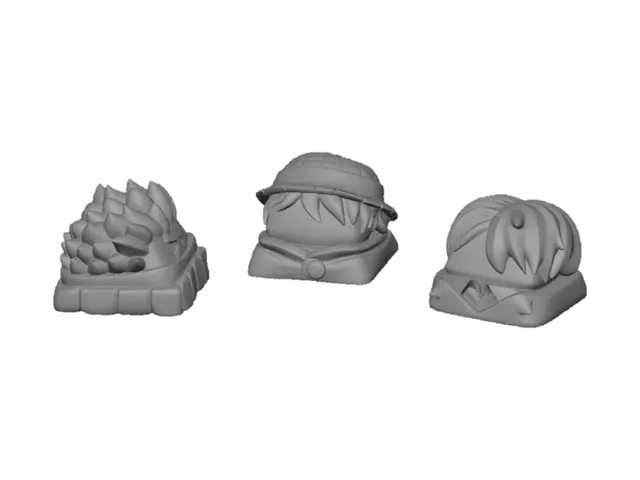3D model for Straw Hat Trio