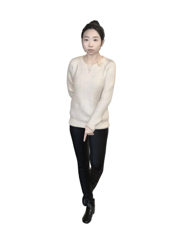 Cozy Knit Selfie - Cosy 3D model, vytvořený pomocí AI