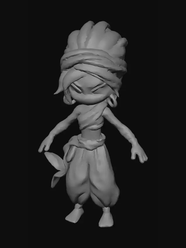 3D model for Desert Nomad Warrior