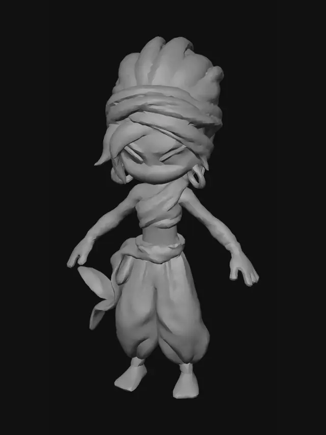 3D model for Desert Nomad Warrior