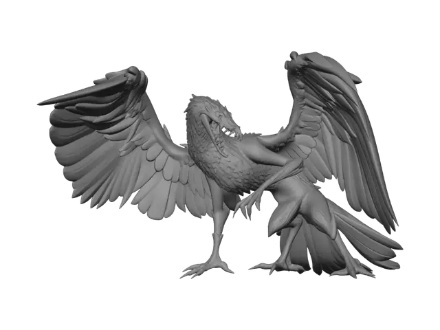 3D model for Raven Over the Rainy City
