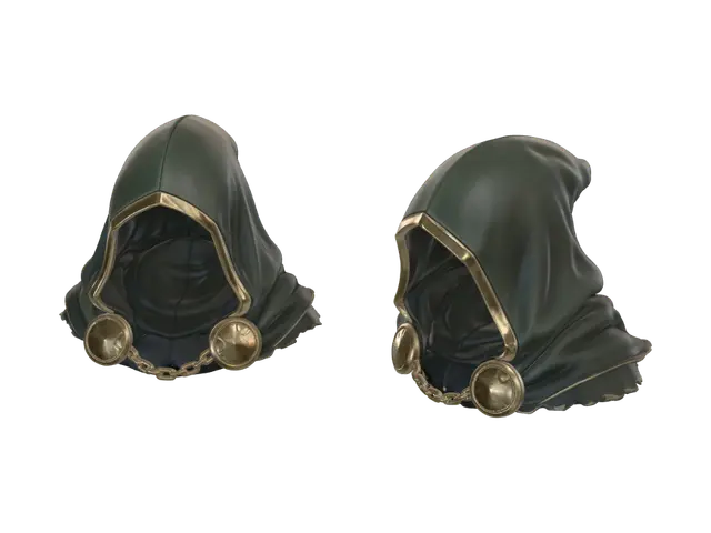 Capuz Verde Mago 3D model, vytvořený pomocí AI