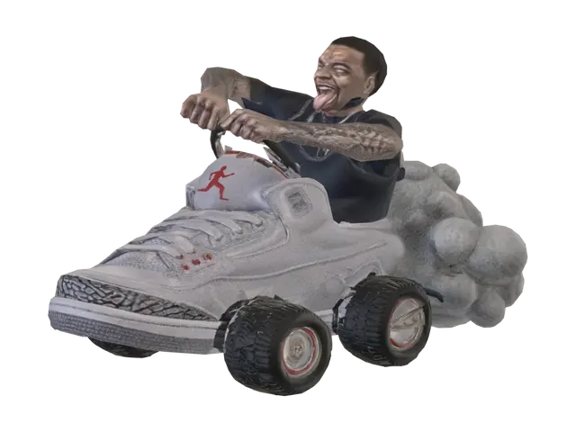 Flightreacts Car - Sneaker 3D model, vytvořený pomocí AI